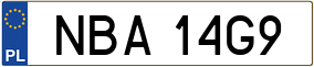 Trailer License Plate